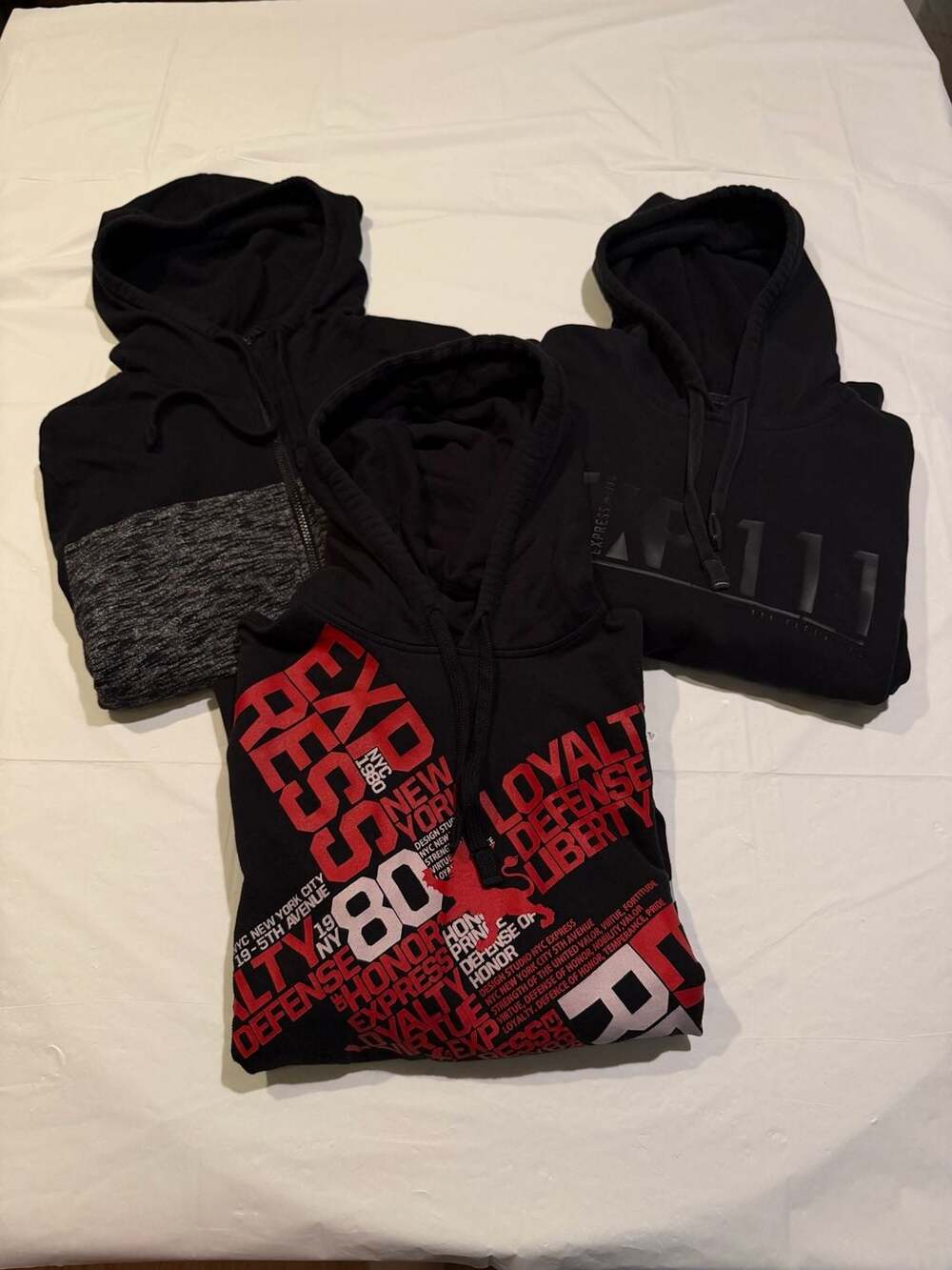 3 Hoodie Bundle | Express & Athletic Hoodies Size Medium Streetwear Y2K
